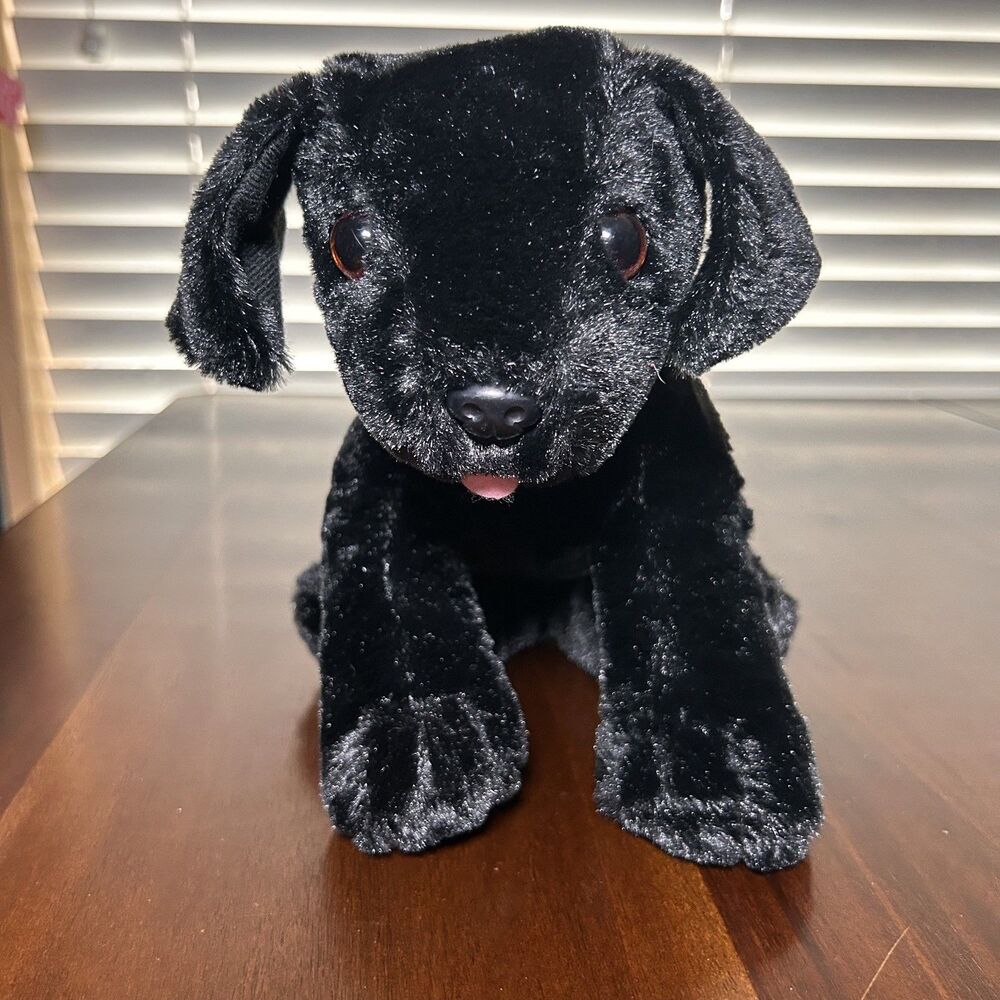 Melissa & Doug Plush Benson Black Labrador Retriever Dog 10” Stuffed Animal Toy
